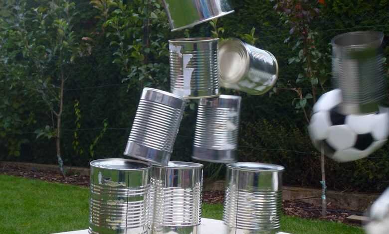 can, throw cans, tin can