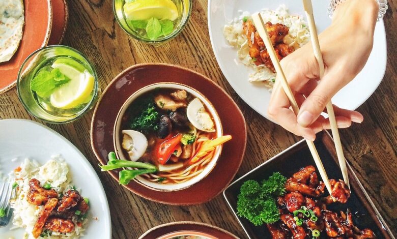 food, dishes, restaurant, meal, menu, dinner, tasty, delicious, table, chinese, asian, chopsticks, eat, flat lay, food, restaurant, restaurant, restaurant, restaurant, restaurant, dinner, dinner, dinner