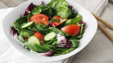 salad, vegetable, green