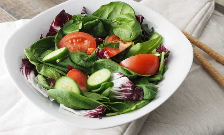 salad, vegetable, green