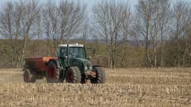 A Tractor on the Farmland