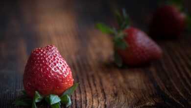 strawberry, red, berry fruit