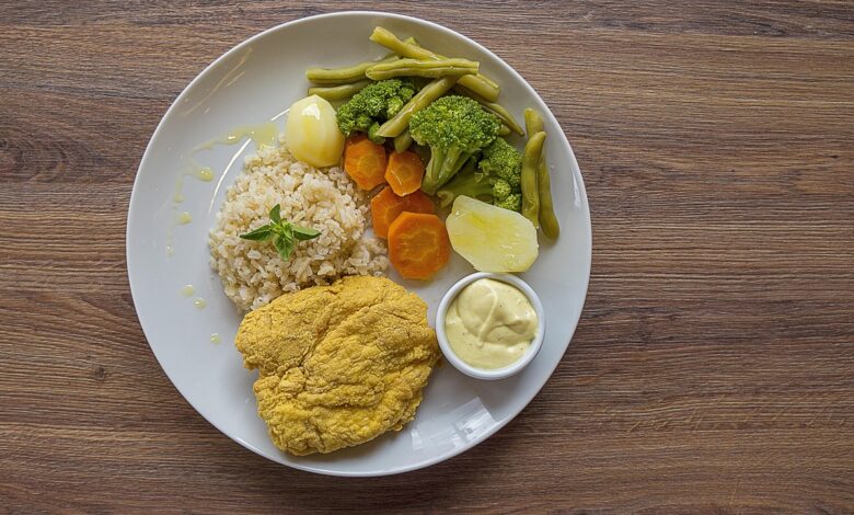 healthy food, chicken, breaded, broccoli, rice, integral, mustard, potato, sauce, vegetables, regime, snack, lunch, to have lunch, delight, food, hungry, healthy eating, yummy, eat, delicious, tasty, restaurant, kitchen, cooking, gastronomy, hotness, nutrition, salad, regime, regime, regime, regime, regime