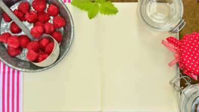 raspberries, recipe book, raspberry jam