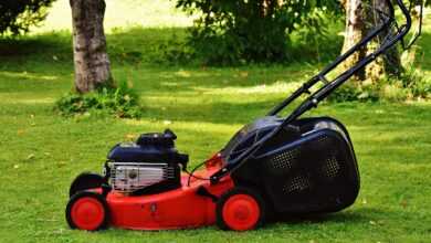 lawn mower, gardening, mow