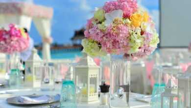 flowers, vase, nature, reception, table, table setting, centerpiece, flower vase, floral arrangement, beautiful flowers, flower arrangement, bloom, blossom, decor, flower wallpaper, decorations, flower background, florist, maldives, resort, wedding, wedding setup