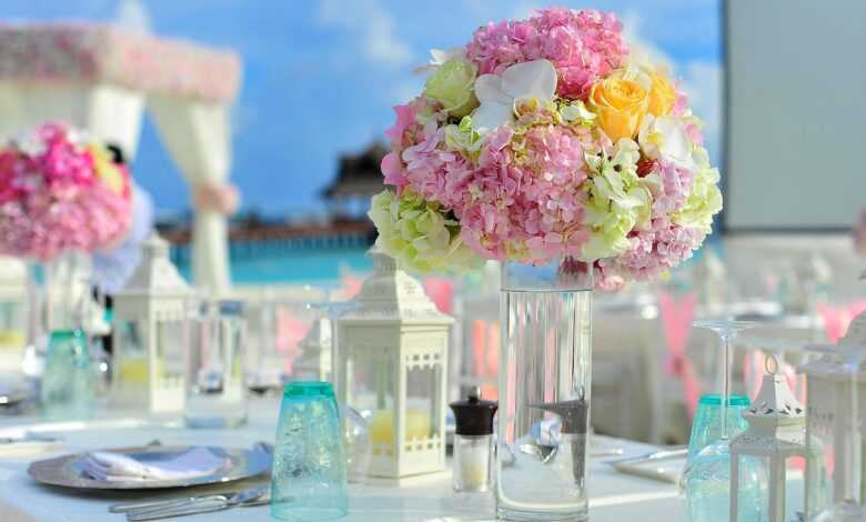 flowers, vase, nature, reception, table, table setting, centerpiece, flower vase, floral arrangement, beautiful flowers, flower arrangement, bloom, blossom, decor, flower wallpaper, decorations, flower background, florist, maldives, resort, wedding, wedding setup
