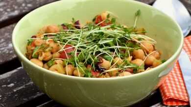 soup, salad, cress