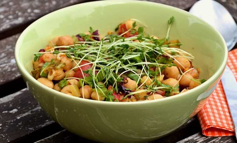 soup, salad, cress