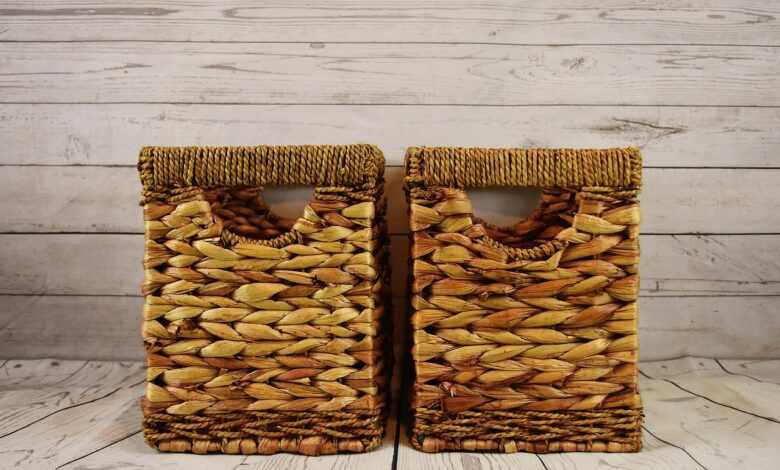 baskets, water hyacinth, natural product