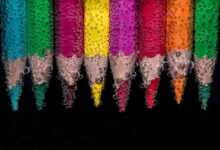 colorful, pencils, submerged, underwater, air bubbles, colored pencils, coloring pencils, art materials, coloring materials, wet, color, creativity, creative, art, color, art, art, art, art, art