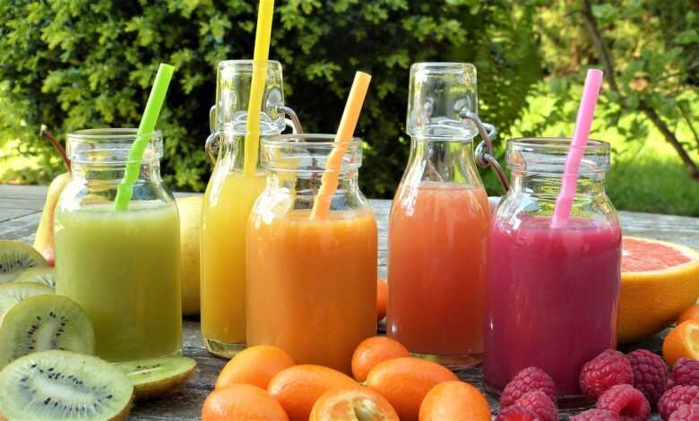 smoothies, juice, fruit