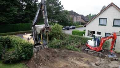 construction work, work, garden, earthmoving, civil engineering, construction site, nature, excavator, mini excavator