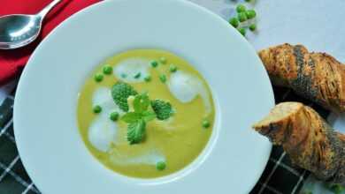 pea soup, soup, starter