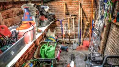 shed, garden, tools