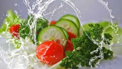 meal, salad, cucumbers