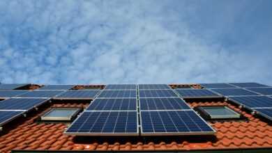 solar system, roof, power generation, solar power, solar cells, energy, electricity, house, solar energy, nature, solar panel, energy transition, blue, renewable, housetop, technology, environmentally friendly, electricity generation, heaven, clouds, sun, roof tiles, roof panels