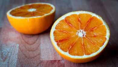 fruit, oranges, sliced