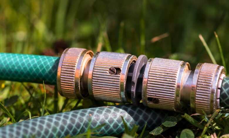 garden hose, hose connector, brass