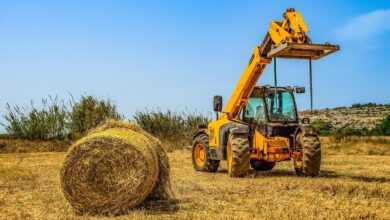 heavy machine, yellow, bulldozer, vehicle, bale, farm, agriculture, machinery, loader, bulldozer, bulldozer, loader, loader, loader, loader, loader