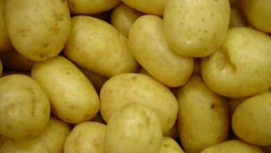 potatoes, vegetables, raw