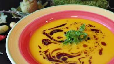 pumpkin soup, soup, food