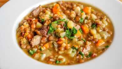 lentil soup, lenses, stew