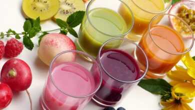 smoothies, juice, fruit