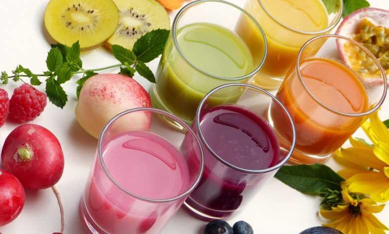 smoothies, juice, fruit