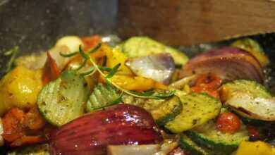 grilled, vegetables, vegetable