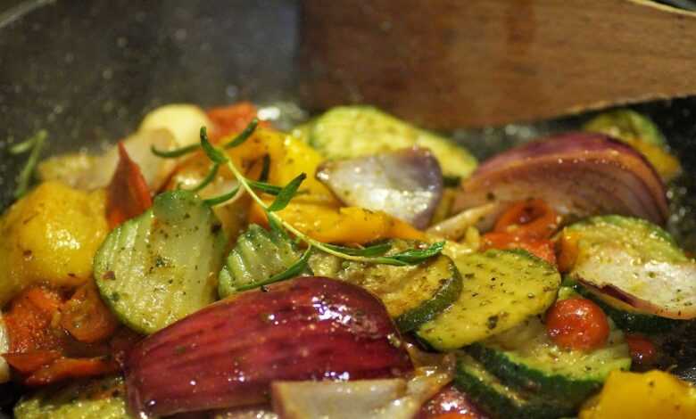 grilled, vegetables, vegetable