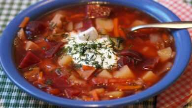 russian, borscht, soup