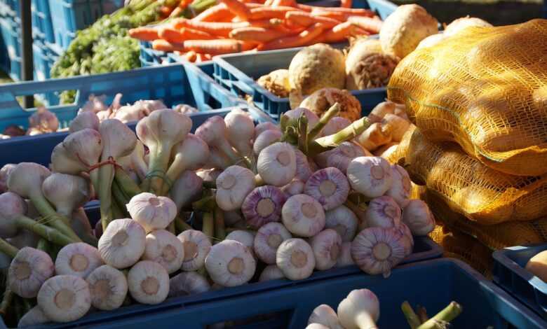 market, vegetables, fresh