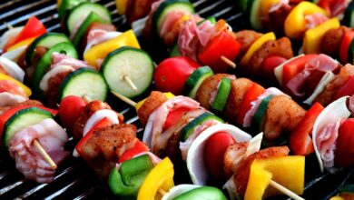 shish kebab, meat skewer, vegetable skewer, meat products, barbecue, food, meat, grill party, grill, grilling, cooking, food, food, food, food, food, meat, cooking