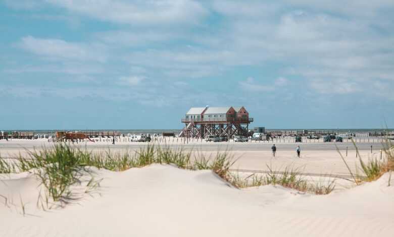 beach, sand, nature, sand dunes, vacations, north sea, sea, st peter ording, mood, leisure time, windy