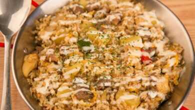 pilaf, food, seafood