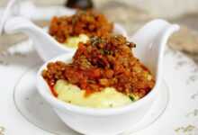 tomato meat sauce, meat sauce, polenta, ground meat, italian food, polenta, polenta, polenta, polenta, polenta, ground meat