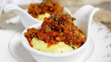 tomato meat sauce, meat sauce, polenta, ground meat, italian food, polenta, polenta, polenta, polenta, polenta, ground meat