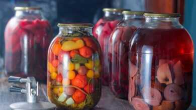 home canning, compote, vegetables