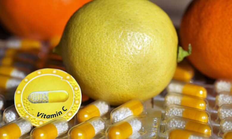 vitamin c, vitamin, c, health, capsules, powder, tablet, lemon, prevention, yellow, pill, immunity