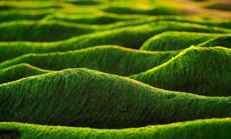 taiwan, taipei, new taipei city, nature, seaside, old plum, sea, old meishicao, green algae, plant