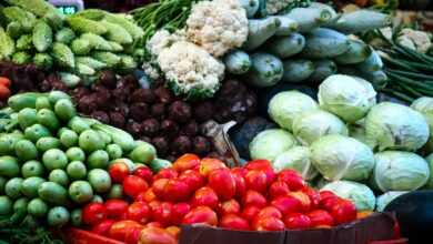 low light photography of pile of vegetables