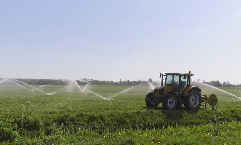 tractor, water, agricultural vehicle, spraying, water hose, nature, irrigation, coverage, tractor, irrigation, irrigation, irrigation, irrigation, irrigation