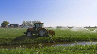 tractor, water, agricultural vehicle