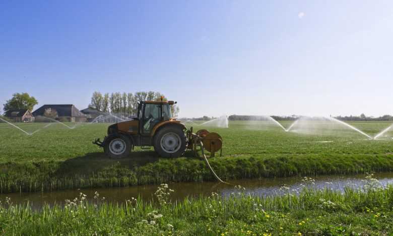 tractor, water, agricultural vehicle