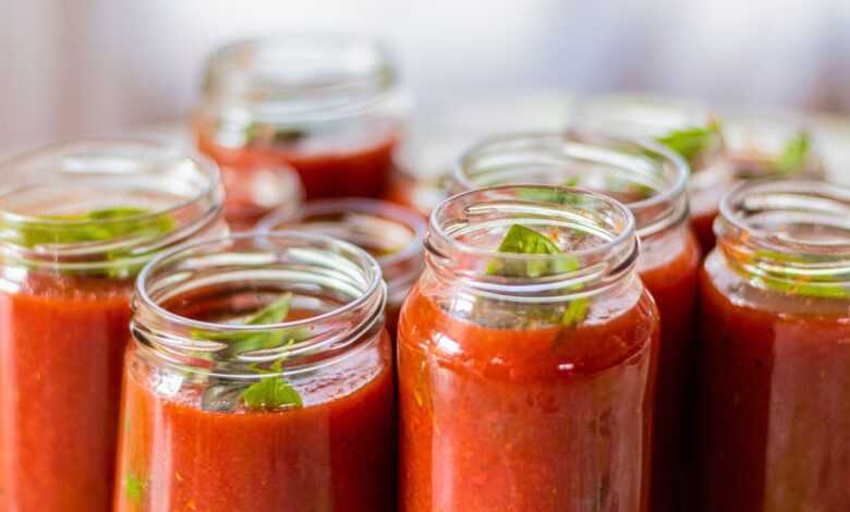 sauce, tomato, canning