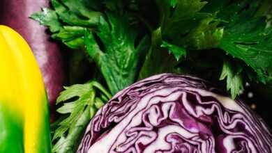 Different Vegetables on a Closeup Shot