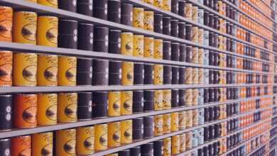 canned food, cans, supermarket