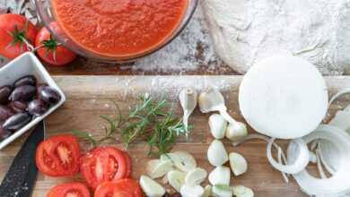 pizza, ingredients, cooking