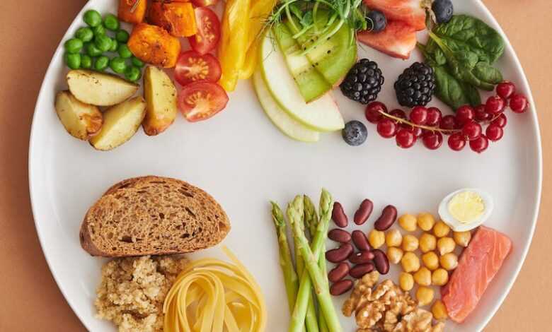 Flatlay of Assorted Nutritious Food